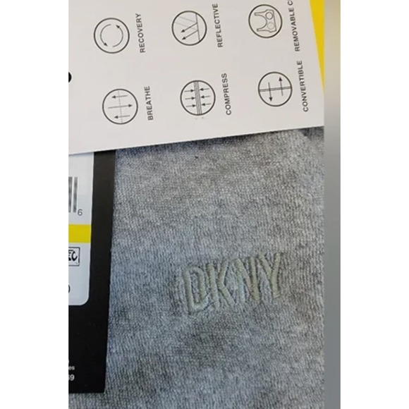 DKNY Women's Terry Cloth Grey Relaxed Shorts Medium NWT - Picture 3 of 3